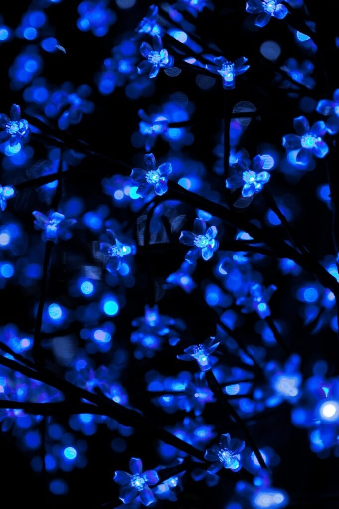 abstract, background, blue, bright, celebration, christmas, decoration, festive, glow, glowing, holiday, light, night, pattern, seasonal, shine, shiny, texture, winter, xmas, beautiful wallpaper, blue abstract, blue texture, blue pattern, blue celebrate, iphone wallpaper
